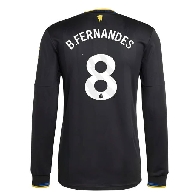 2025-2026 Man Utd Authentic Long Sleeve Third Shirt (B.Fernandes 8)