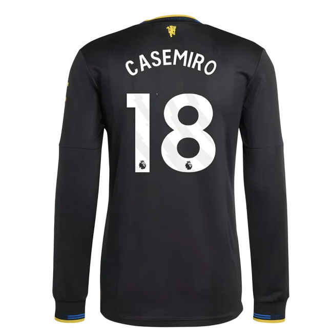 2025-2026 Man Utd Authentic Long Sleeve Third Shirt (Casemiro 18)