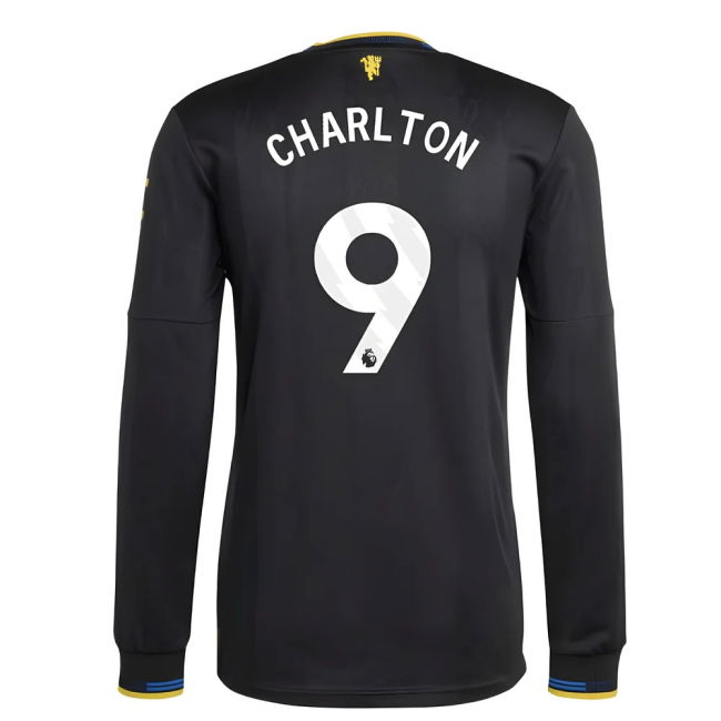 2025-2026 Man Utd Authentic Long Sleeve Third Shirt (Charlton 9)