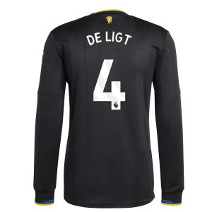 2025-2026 Man Utd Authentic Long Sleeve Third Shirt (De Ligt 4)