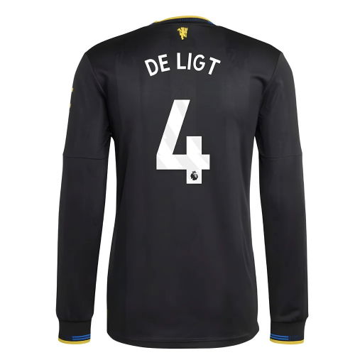 2025-2026 Man Utd Authentic Long Sleeve Third Shirt (De Ligt 4)