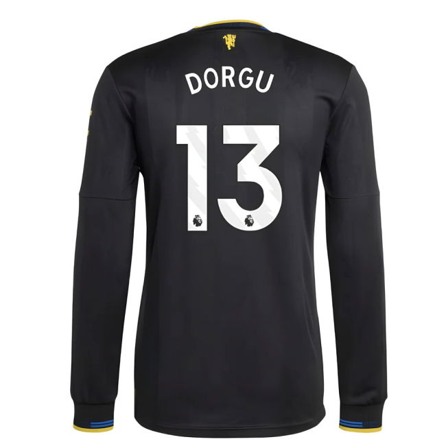 2025-2026 Man Utd Authentic Long Sleeve Third Shirt (Dorgu 13)