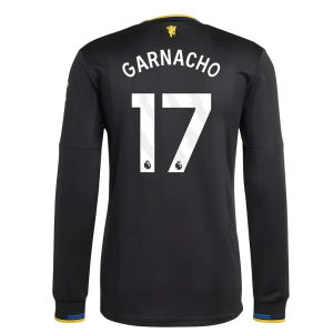 2025-2026 Man Utd Authentic Long Sleeve Third Shirt (Garnacho 17)