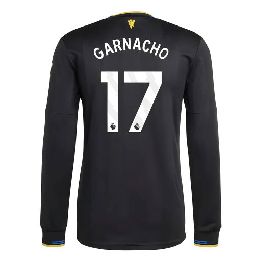 2025-2026 Man Utd Authentic Long Sleeve Third Shirt (Garnacho 17)