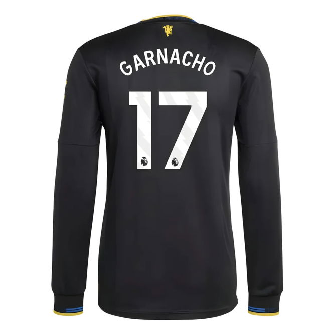 2025-2026 Man Utd Authentic Long Sleeve Third Shirt (Garnacho 17)