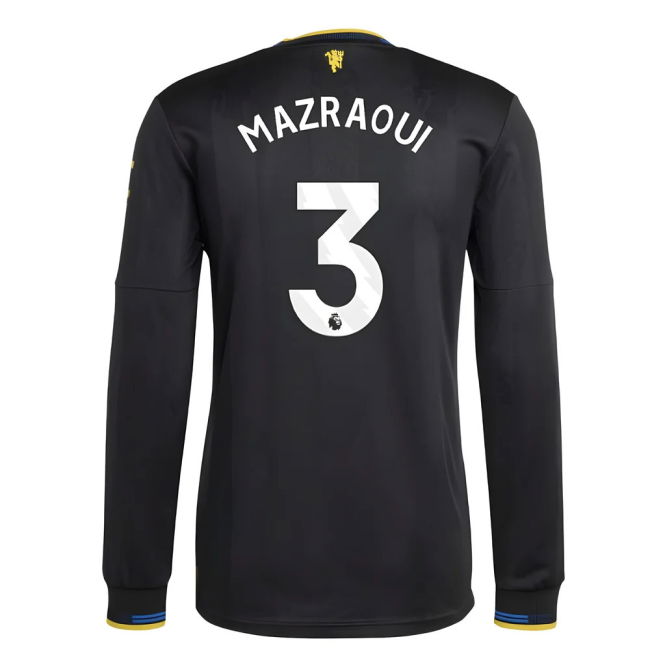 2025-2026 Man Utd Authentic Long Sleeve Third Shirt (Mazraoui 3)