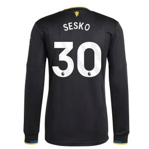 2025-2026 Man Utd Authentic Long Sleeve Third Shirt (Sesko 30)