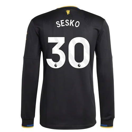 2025-2026 Man Utd Authentic Long Sleeve Third Shirt (Sesko 30)