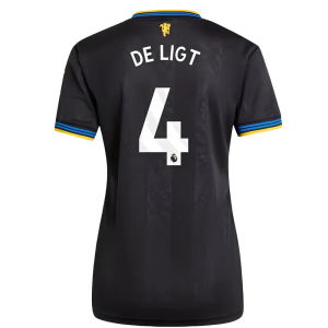 2025-2026 Man Utd Authentic Third Shirt (Womens) (De Ligt 4)