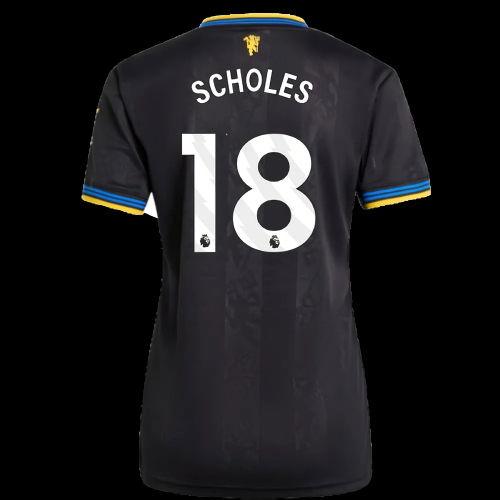 2025-2026 Man Utd Authentic Third Shirt (Womens) (Scholes 18)