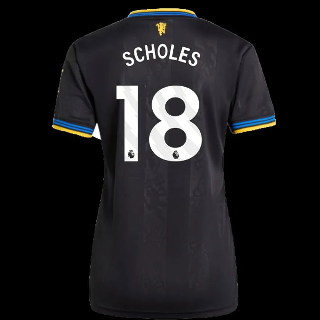 2025-2026 Man Utd Authentic Third Shirt (Womens) (Scholes 18)