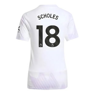 2025-2026 Man Utd Away Shirt (Womens) (Scholes 18)