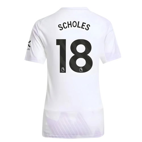 2025-2026 Man Utd Away Shirt (Womens) (Scholes 18)