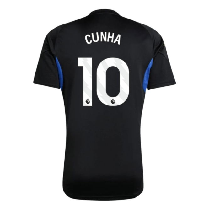 2025-2026 Man Utd EU Training Jersey (Black) (Cunha 10)