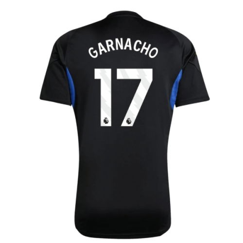 2025-2026 Man Utd EU Training Jersey (Black) (Garnacho 17)