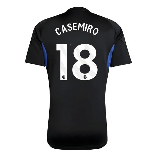 2025-2026 Man Utd EU Training Jersey (Black) - Kids (Casemiro 18)