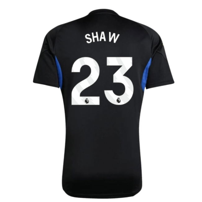 2025-2026 Man Utd EU Training Jersey (Black) (Shaw 23)