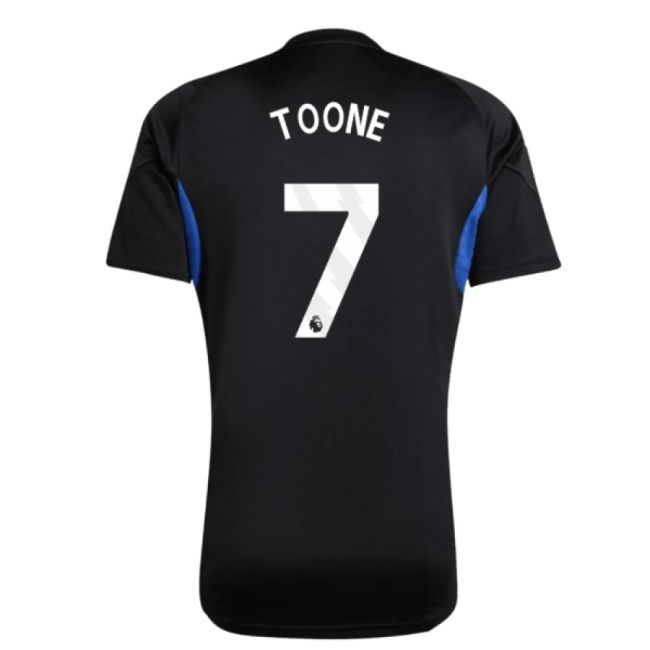 2025-2026 Man Utd EU Training Jersey (Black) (Toone 7)