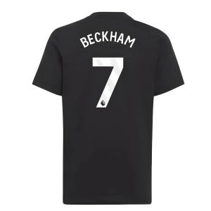 2025-2026 Man Utd EU Training Tee (Black) (Beckham 7)