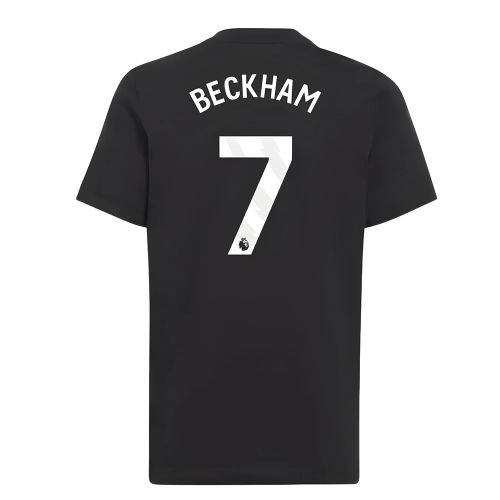 2025-2026 Man Utd EU Training Tee (Black) (Beckham 7)