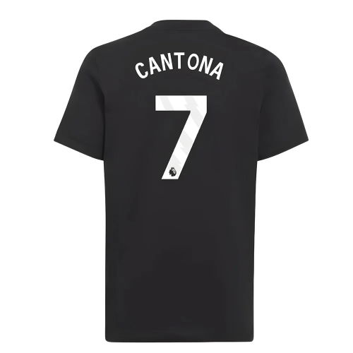 2025-2026 Man Utd EU Training Tee (Black) (Cantona 7)
