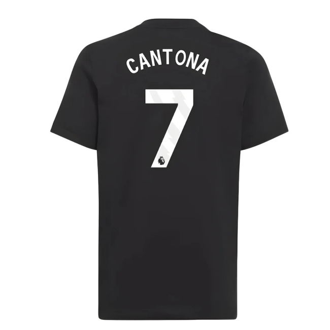 2025-2026 Man Utd EU Training Tee (Black) (Cantona 7)