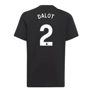 2025-2026 Man Utd EU Training Tee (Black) (Dalot 2)