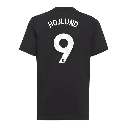 2025-2026 Man Utd EU Training Tee (Black) (Hojlund 9)