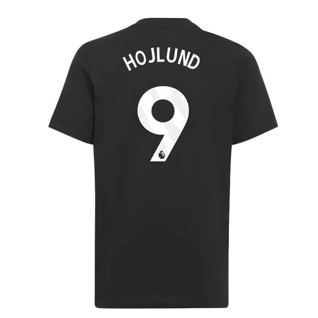 2025-2026 Man Utd EU Training Tee (Black) (Hojlund 9)