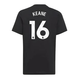 2025-2026 Man Utd EU Training Tee (Black) (Keane 16)