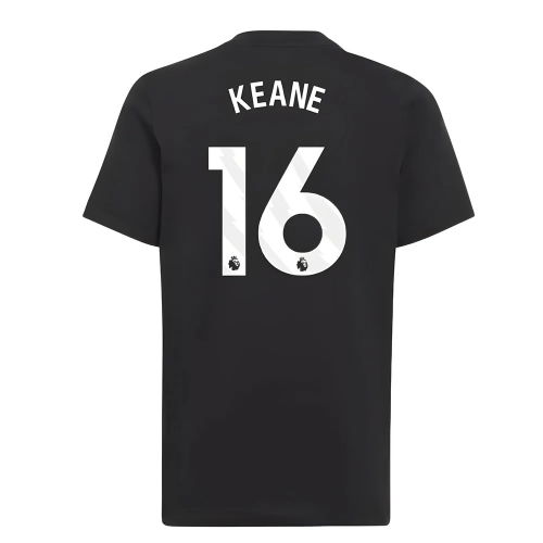 2025-2026 Man Utd EU Training Tee (Black) (Keane 16)
