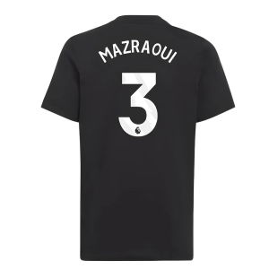 2025-2026 Man Utd EU Training Tee (Black) (Mazraoui 3)
