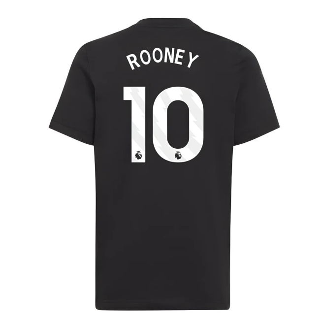 2025-2026 Man Utd EU Training Tee (Black) (Rooney 10)