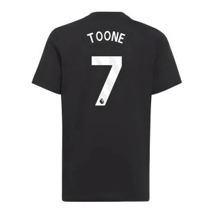 2025-2026 Man Utd EU Training Tee (Black) (Toone 7)