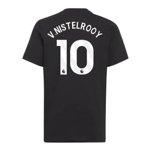2025-2026 Man Utd EU Training Tee (Black) (V.Nistelrooy 10)