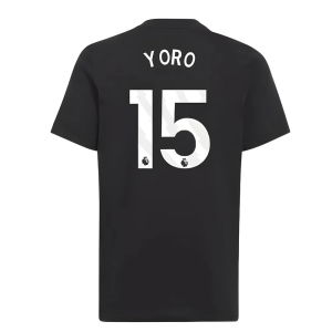 2025-2026 Man Utd EU Training Tee (Black) (Yoro 15)