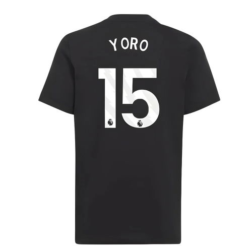 2025-2026 Man Utd EU Training Tee (Black) (Yoro 15)