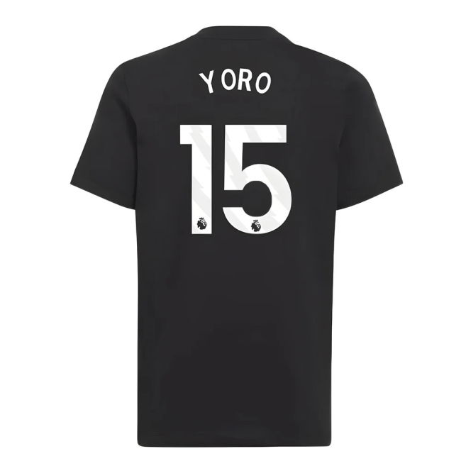 2025-2026 Man Utd EU Training Tee (Black) (Yoro 15)