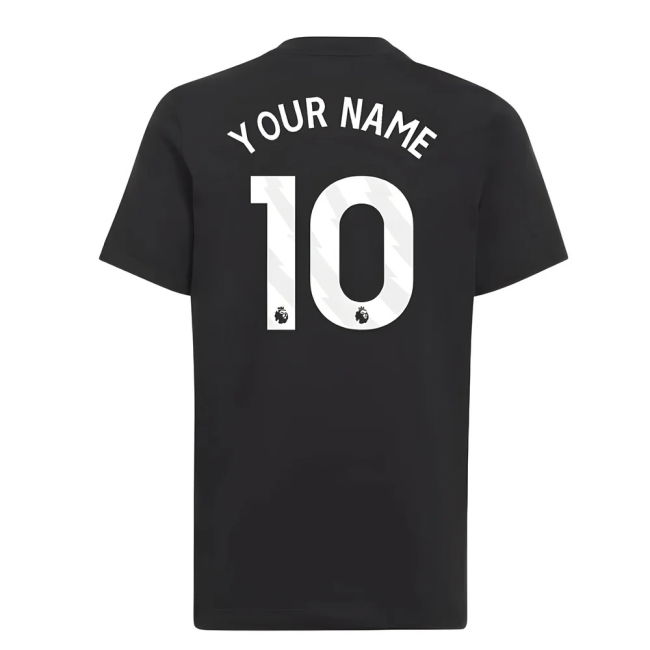 2025-2026 Man Utd EU Training Tee (Black) (Your Name)