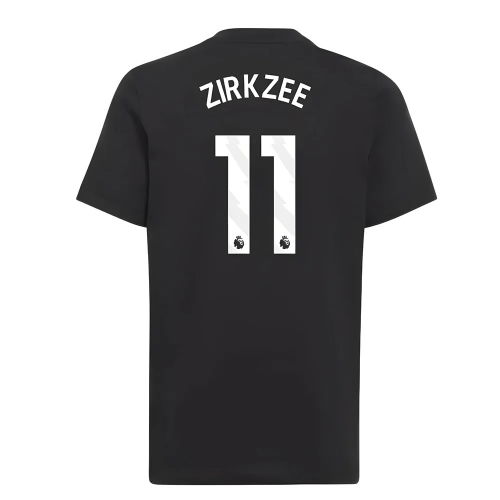 2025-2026 Man Utd EU Training Tee (Black) (Zirkzee 11)