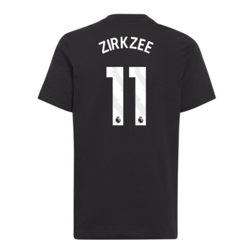 2025-2026 Man Utd EU Training Tee (Black) (Zirkzee 11)