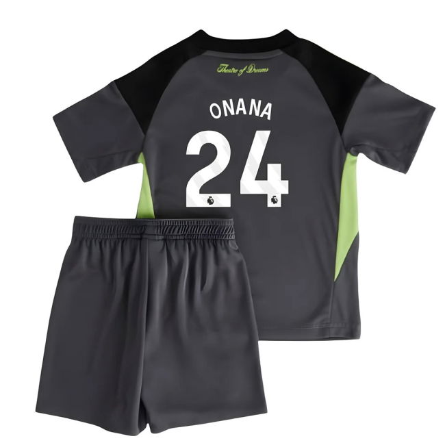 2025-2026 Man Utd Home Goalkeeper Mini Kit (Onana 24)