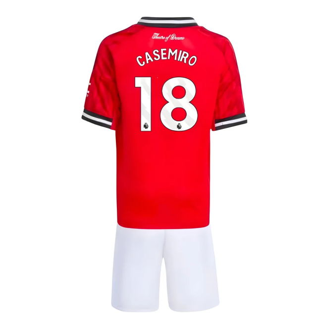 2025-2026 Man Utd Home Mini Kit (Casemiro 18)