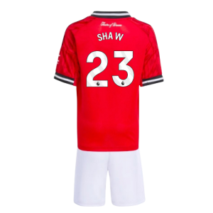2025-2026 Man Utd Home Mini Kit (Shaw 23)