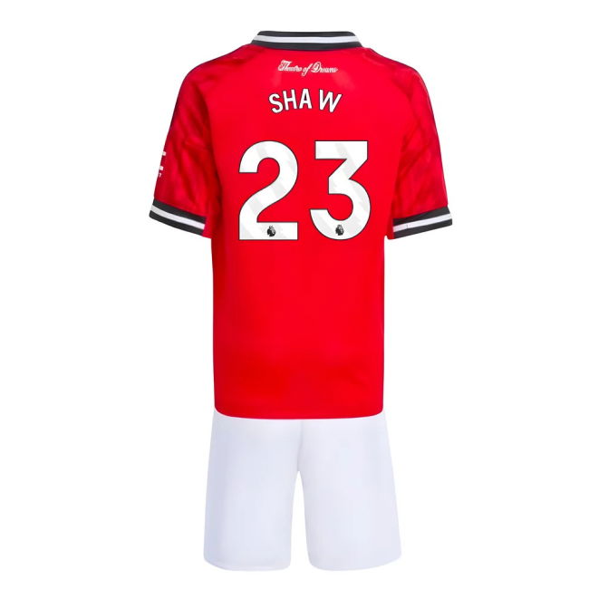 2025-2026 Man Utd Home Mini Kit (Shaw 23)