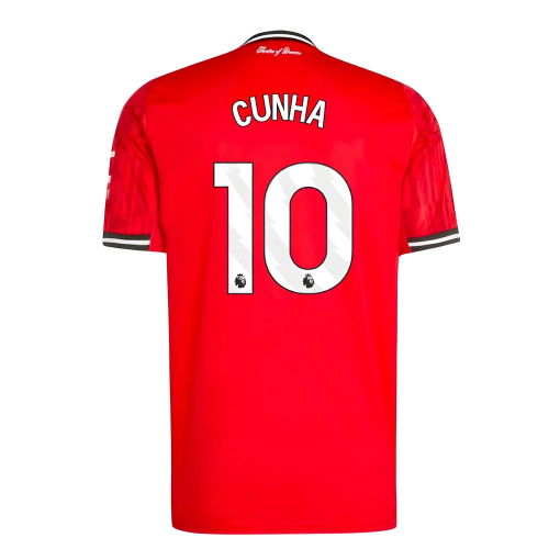2025-2026 Man Utd Home Shirt (Cunha 10)