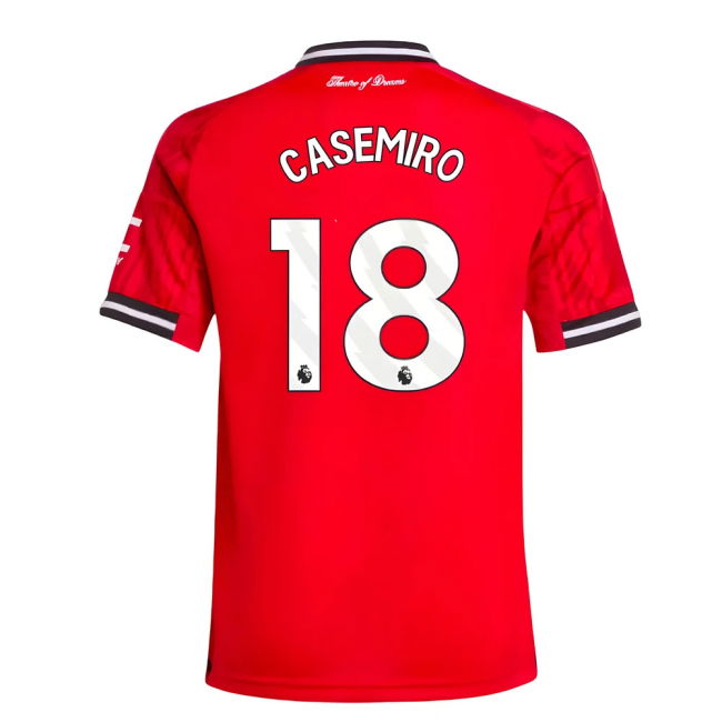 2025-2026 Man Utd Home Shirt (Kids) (Casemiro 18)