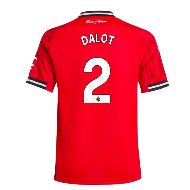 2025-2026 Man Utd Home Shirt (Kids) (Dalot 2)