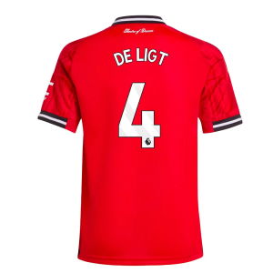2025-2026 Man Utd Home Shirt (Kids) (De Ligt 4)