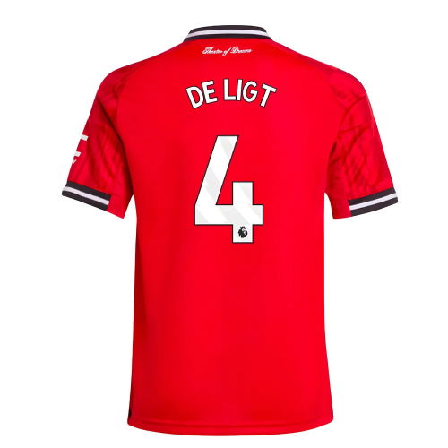 2025-2026 Man Utd Home Shirt (Kids) (De Ligt 4)